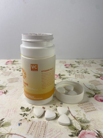 POWERCRADLE Vitamin tablets, Vitamin C, 180mg Tablets, 60-Count, Dietary Supplement 