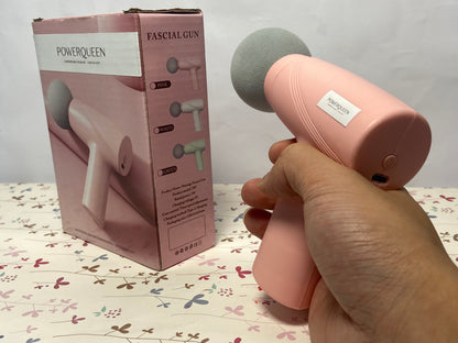 POWERQUEEN Massage Gun Deep Tissue, Silent Brushless Motor and Portable Massage Gun Heads for Deep Muscle Relief and Relaxation