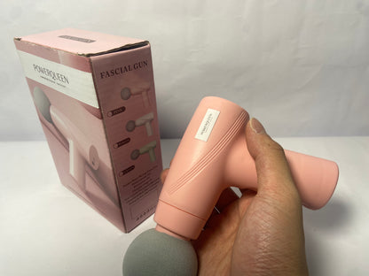 POWERQUEEN Massage Gun Deep Tissue, Silent Brushless Motor and Portable Massage Gun Heads for Deep Muscle Relief and Relaxation