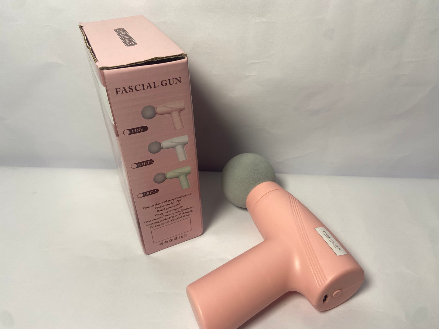 POWERQUEEN Massage Gun Deep Tissue, Silent Brushless Motor and Portable Massage Gun Heads for Deep Muscle Relief and Relaxation
