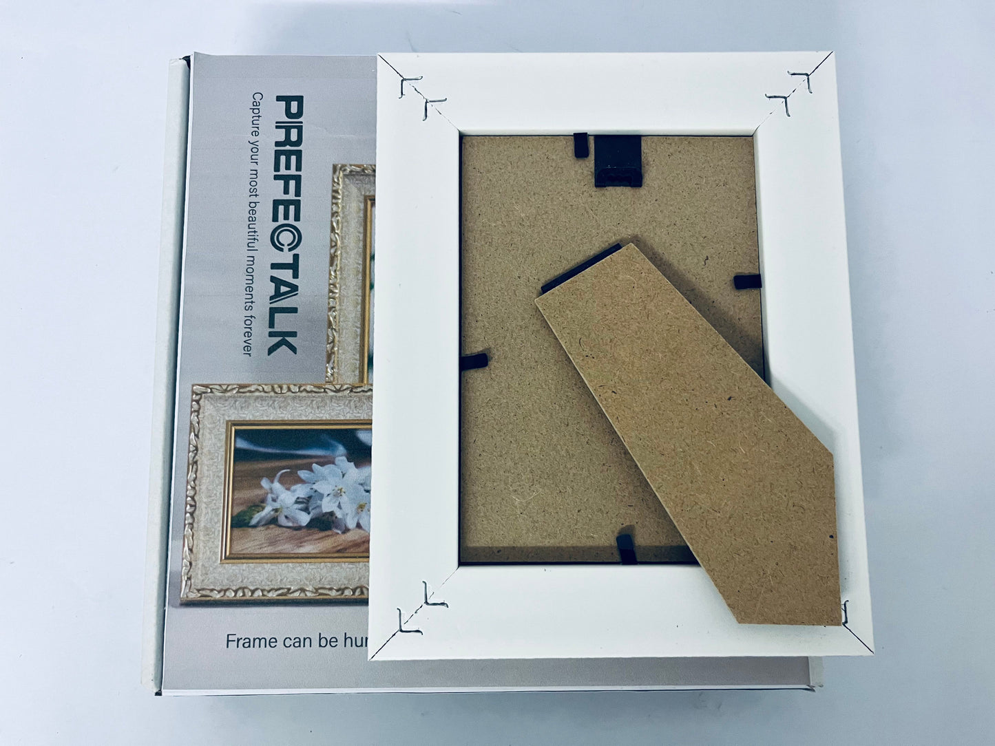 PREFECTALK Frame Vintage Photo Frame Ornate Textured Hand-Crafted Resin Frame with Easel&Hook for Tabletop&Wall Display