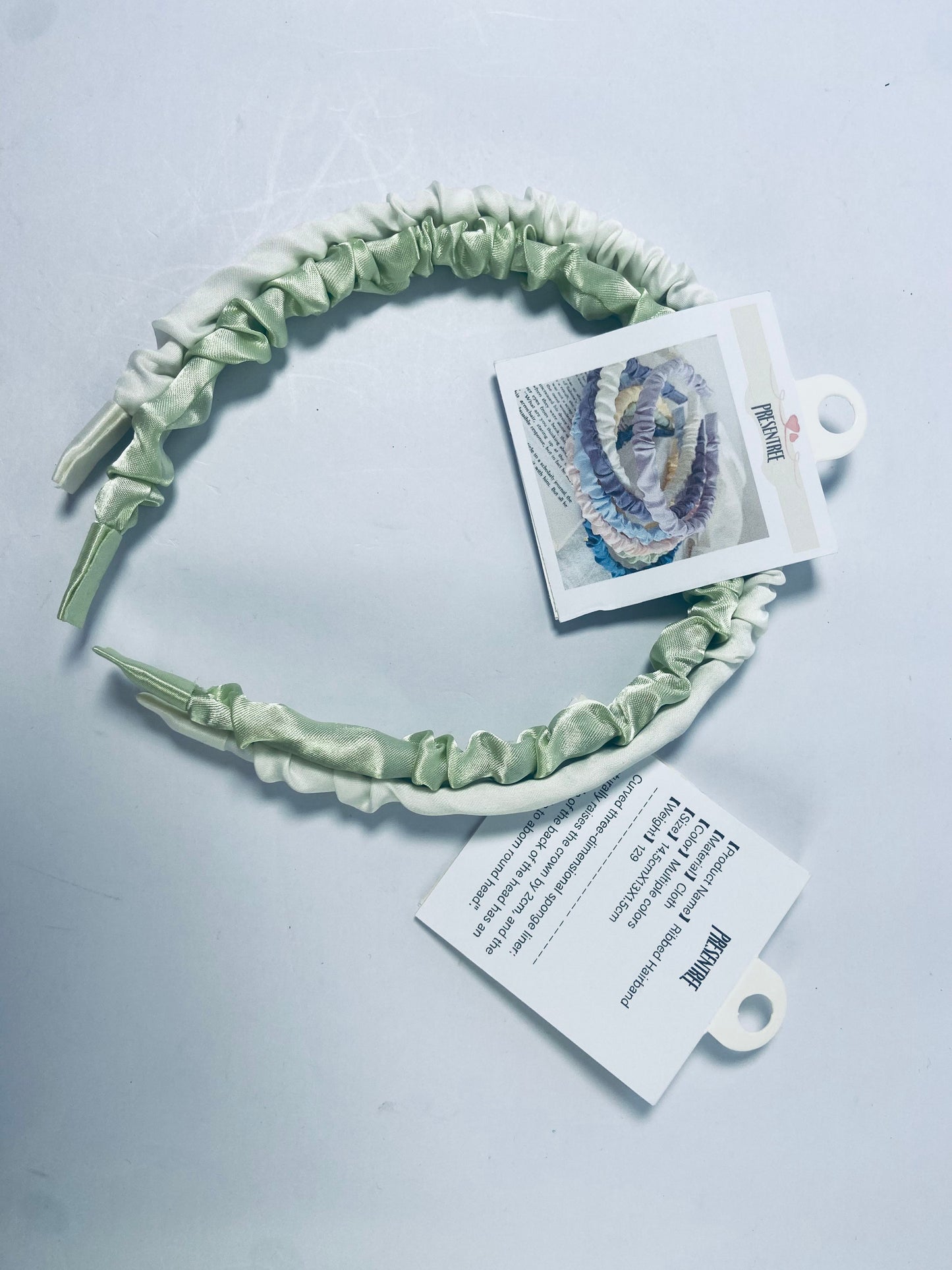PRESENTREE 2 Pack White and Green Headbands for Girls Women Headbands Trendy Non Slip Hairbands Cute Hair Accessories Multi-styles and Colors Available