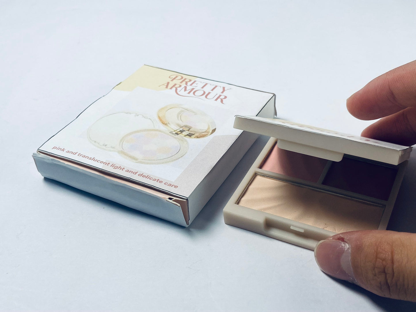 PRETTY ARMOUR 4 Colors Face Matte Blush Palette Shading Blusher