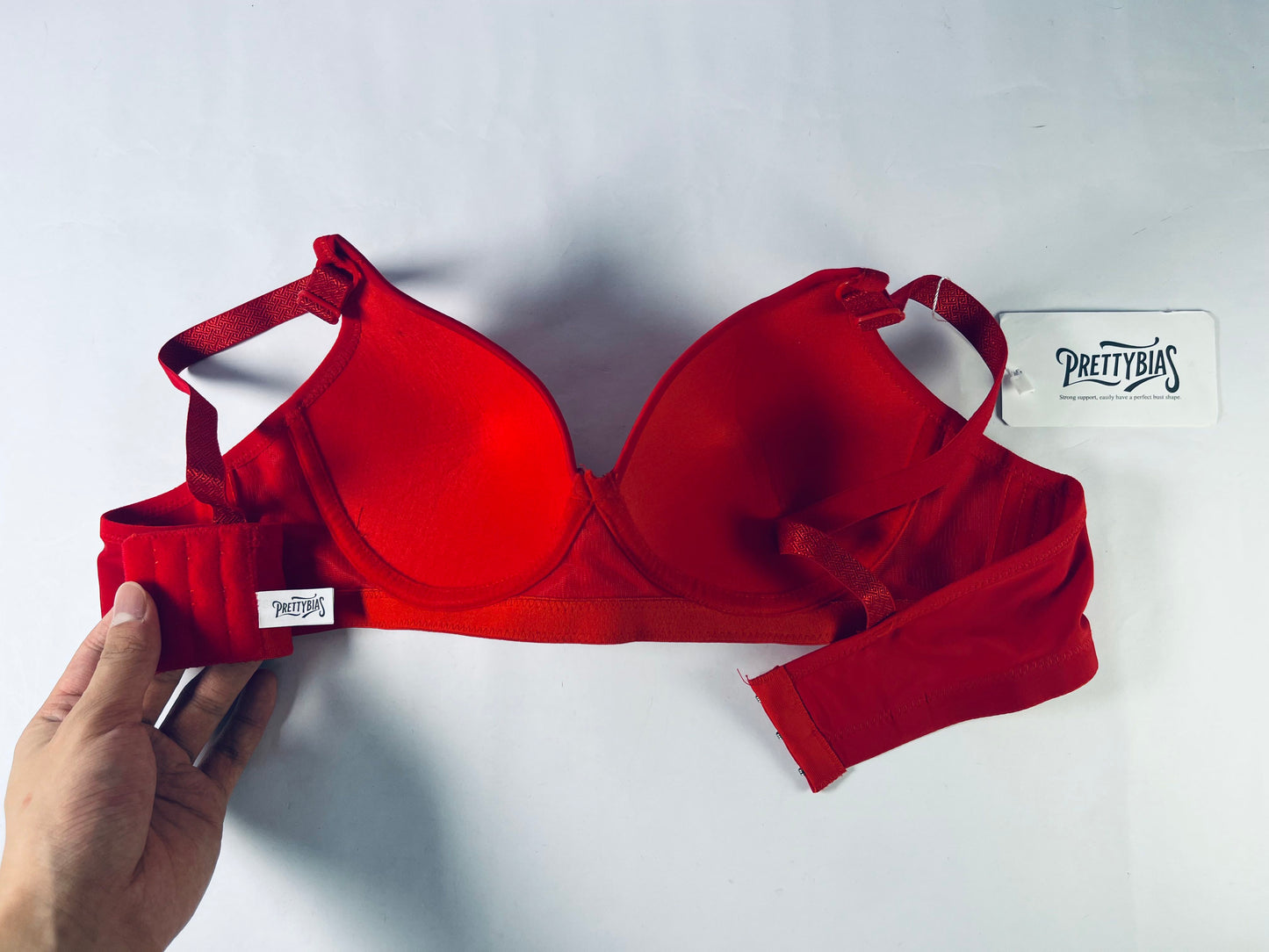 PRETTYBIAS Soft Comfortable Underwire Bras Lightly Padded Underwire Plunge