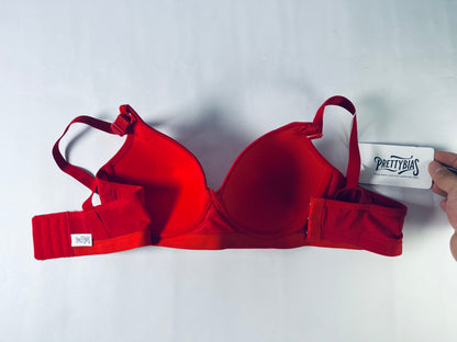 PRETTYBIAS Soft Comfortable Underwire Bras Lightly Padded Underwire Plunge