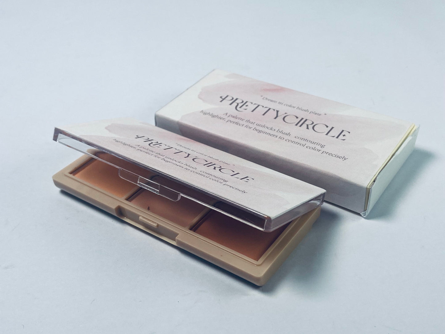 PRETTYCIRCLE Blusher 3 IN 1 Face Bronzer Blush Highlighter Contour Powder Makeup Palette Sculpt Contouring Kit, Blush