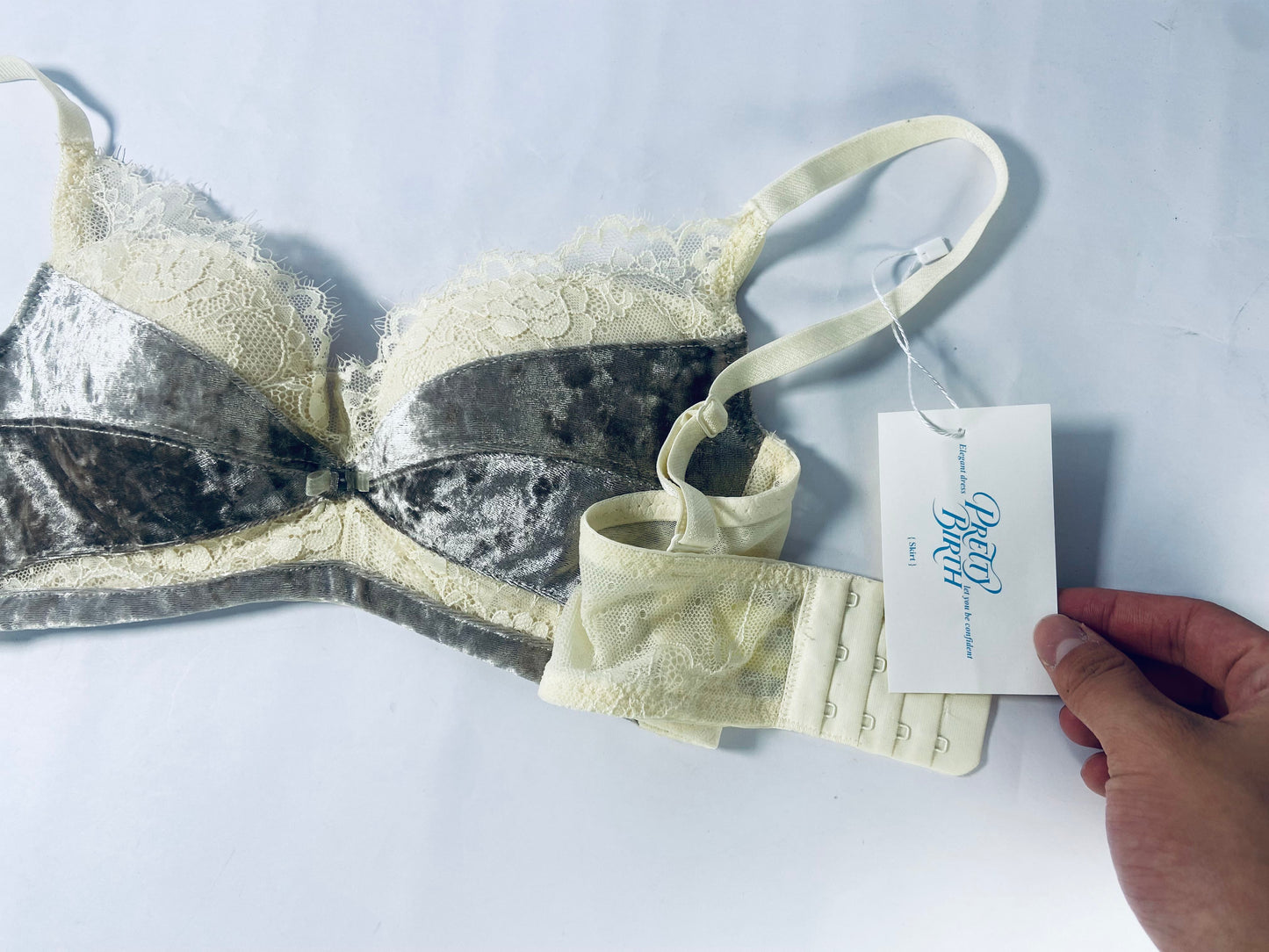PRETTY BIRTH Bras Women Push Up Bra Plus Size Lace Underwire Soft Padding Lift Up Bra