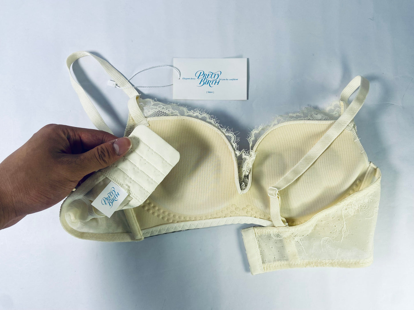 PRETTY BIRTH Bras Women Push Up Bra Plus Size Lace Underwire Soft Padding Lift Up Bra