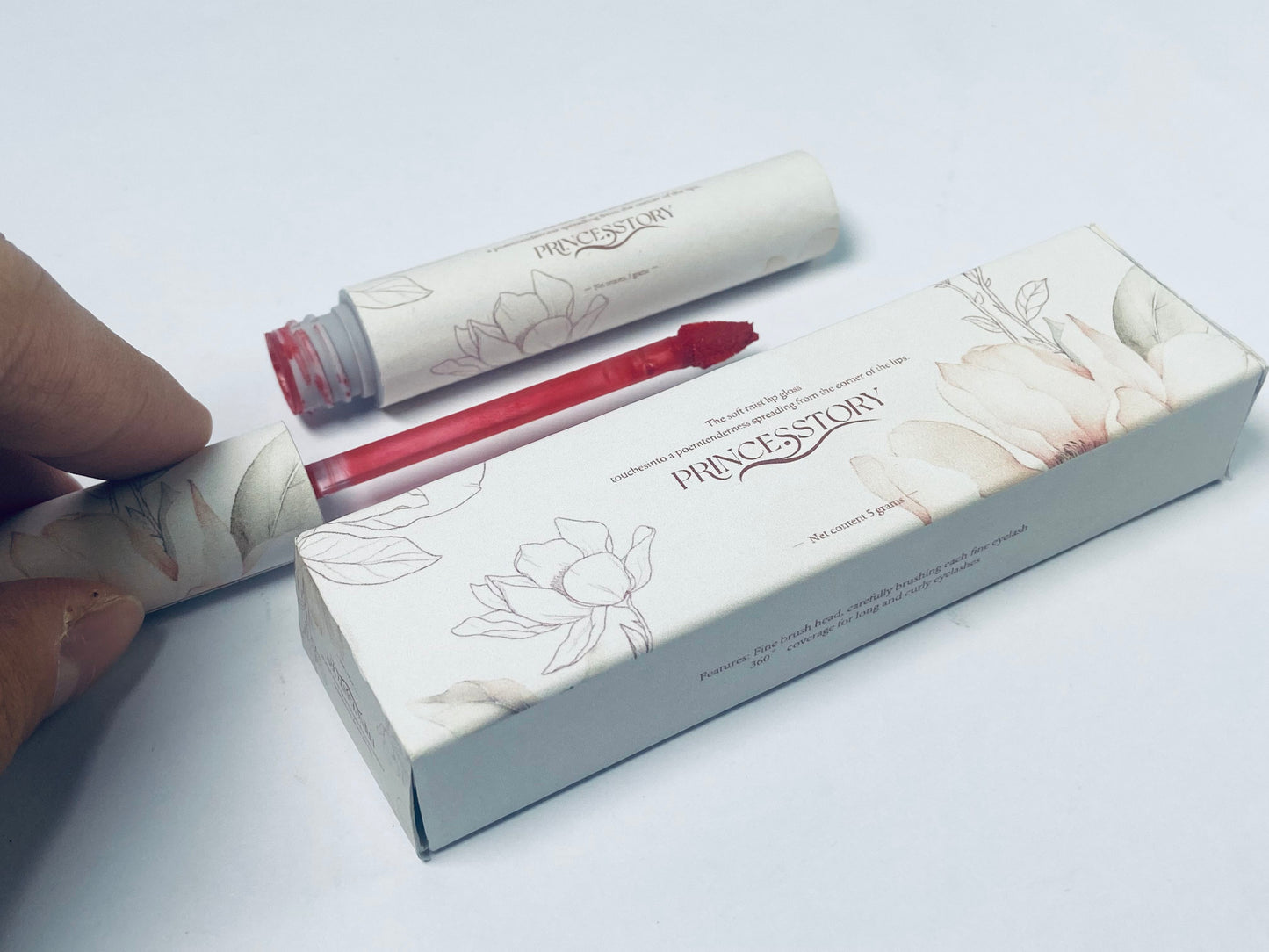 PRINCESSTORY  Lipstick Lasting #11 , Vivid color, Glossy Finish, Long-lasting, moisturizing, Highly-Pigmented, Clear & Natural Makeup, Lip Tint for Daily Use