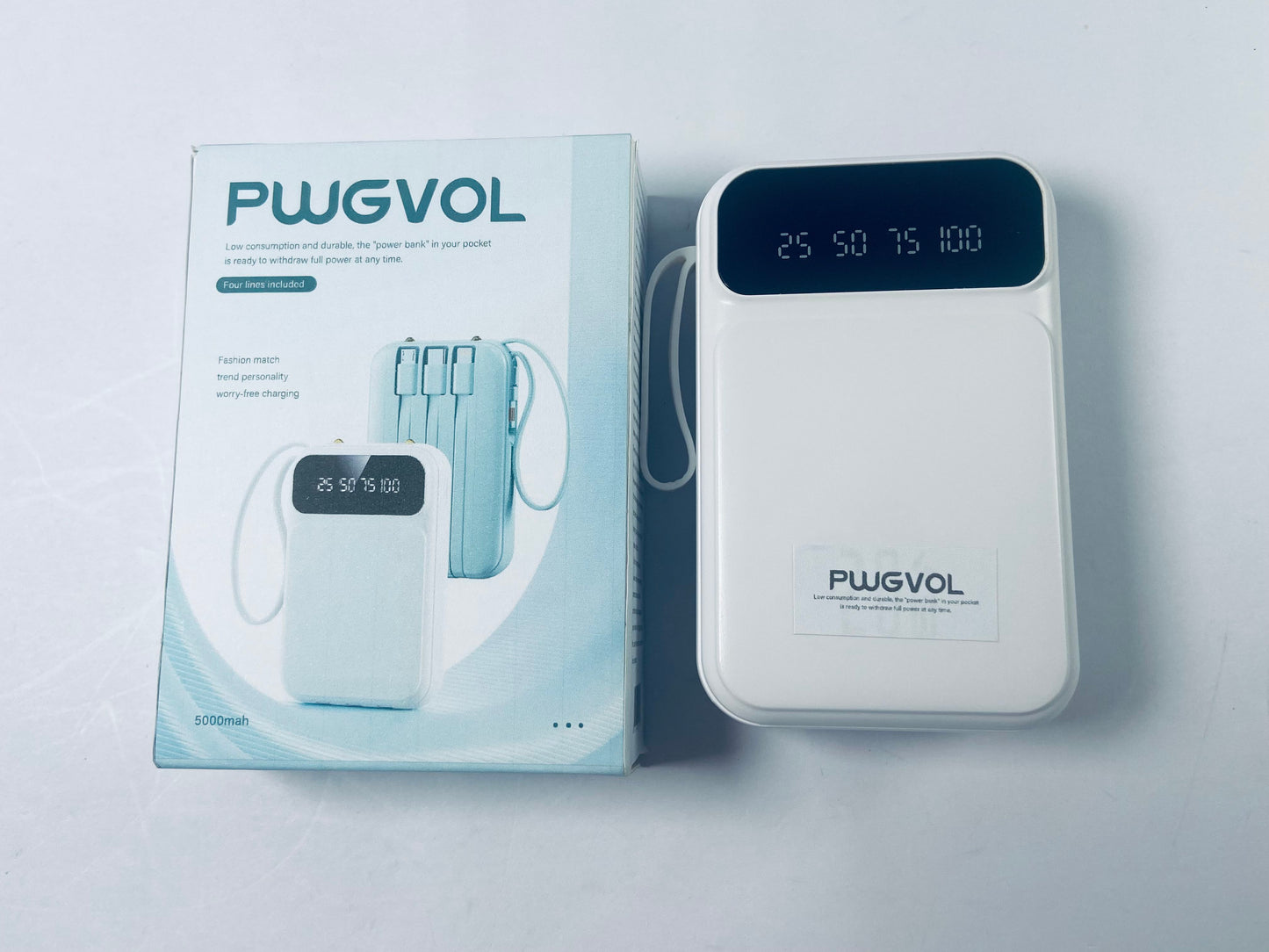 PWGVOL Electronic power banks for charging devices, 25000mAh, PD QC Fast Charging 3-Output Battery Pack, Travel Charger