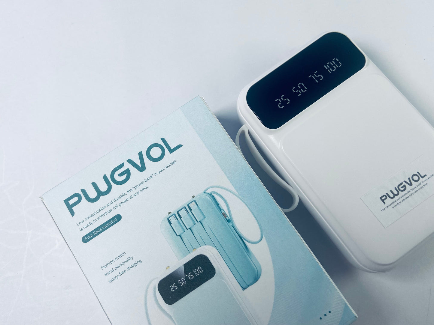 PWGVOL Electronic power banks for charging devices, 25000mAh, PD QC Fast Charging 3-Output Battery Pack, Travel Charger
