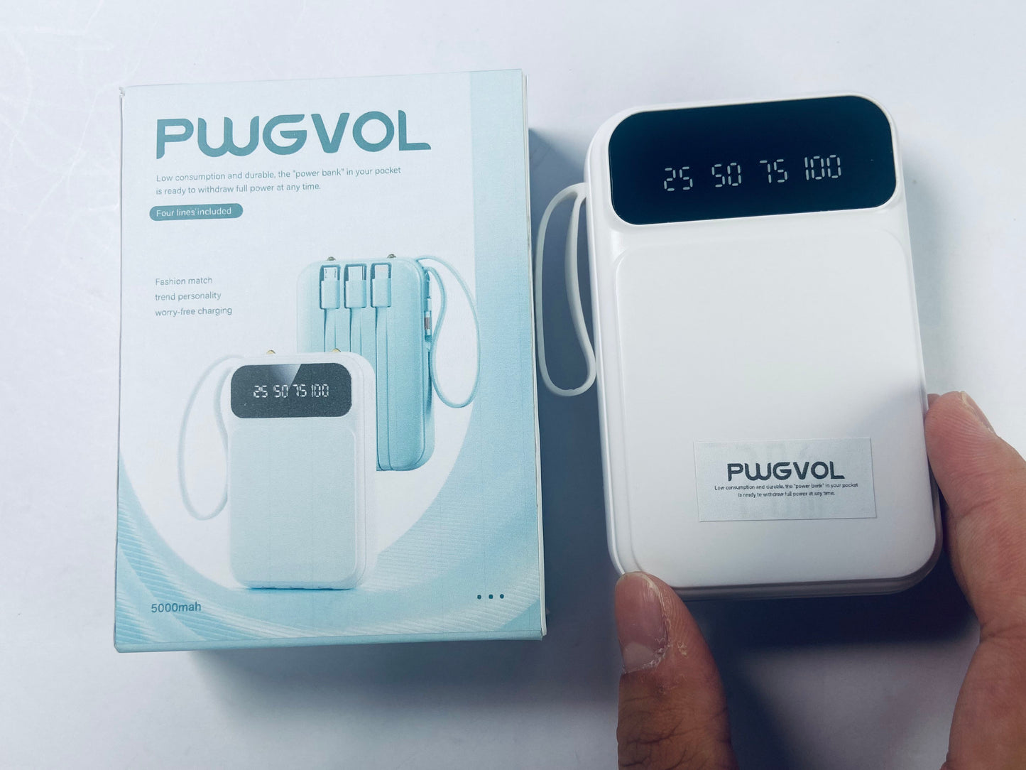 PWGVOL Electronic power banks for charging devices, 25000mAh, PD QC Fast Charging 3-Output Battery Pack, Travel Charger
