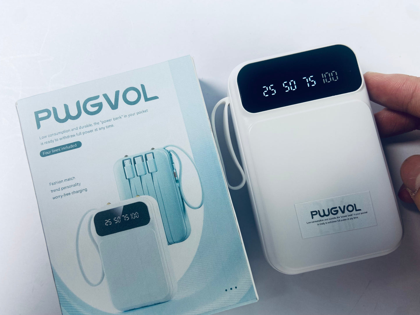 PWGVOL Electronic power banks for charging devices, 25000mAh, PD QC Fast Charging 3-Output Battery Pack, Travel Charger