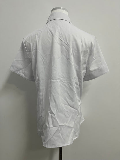 PactBeau Tops Breathable Fabric Formal Short Sleeve Dress Shirt Summer Work Blouses Business Casual