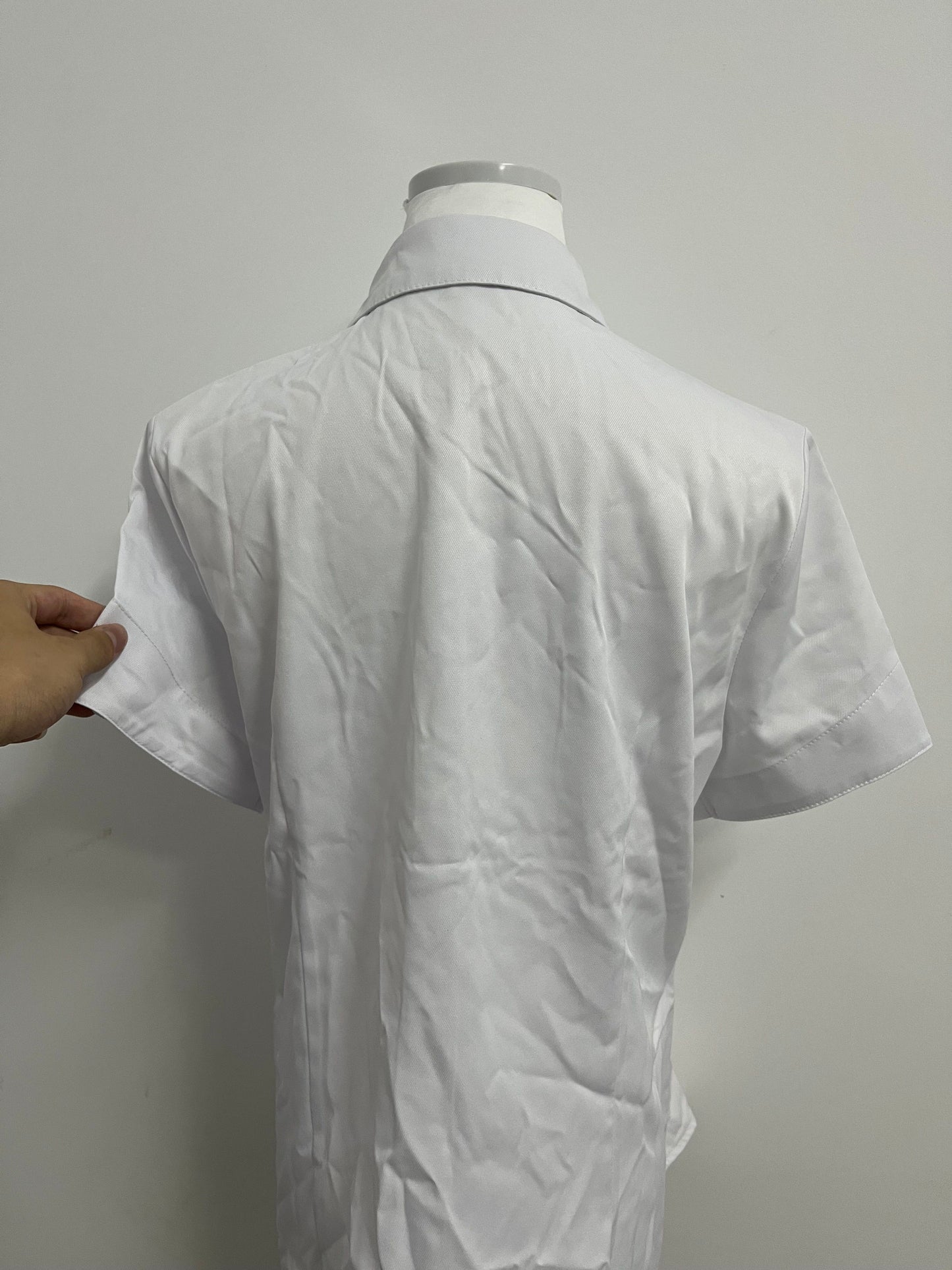 PactBeau Tops Breathable Fabric Formal Short Sleeve Dress Shirt Summer Work Blouses Business Casual