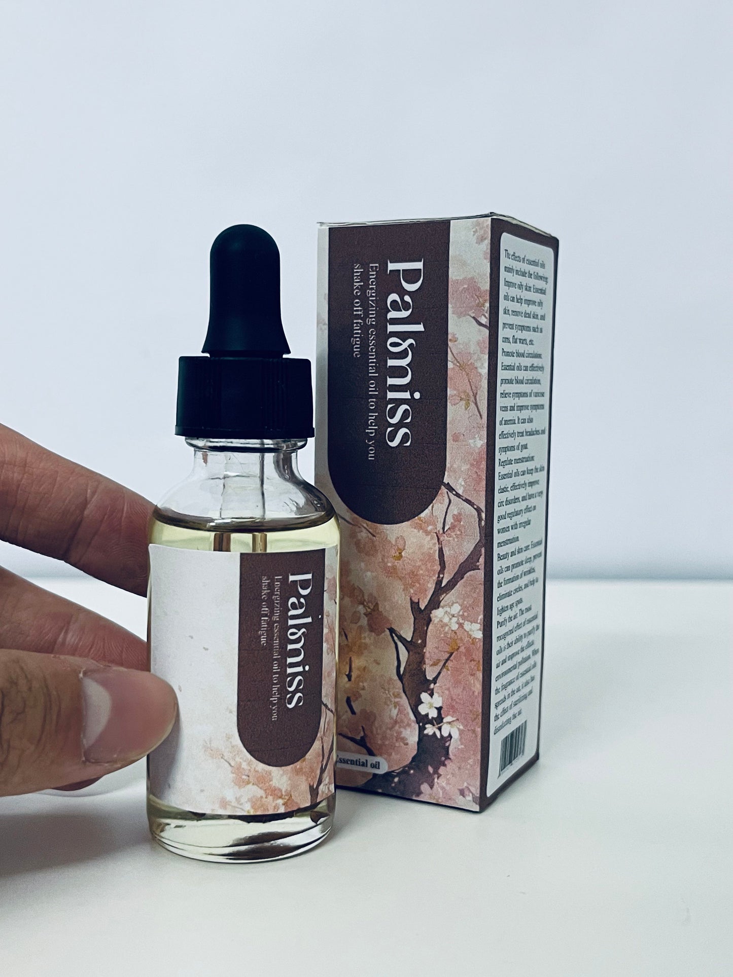 Palmiss Energizing Essential Oil - Shake Off Fatigue, Revitalize Energy, Multi-Effect Care for Body and Mind