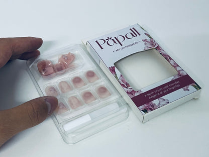 Papall False nails Soft Color Artistic Nail Tips Daily Elegance Convenient & Exquisite A Gentle Shaper of Fingertip Elegance
