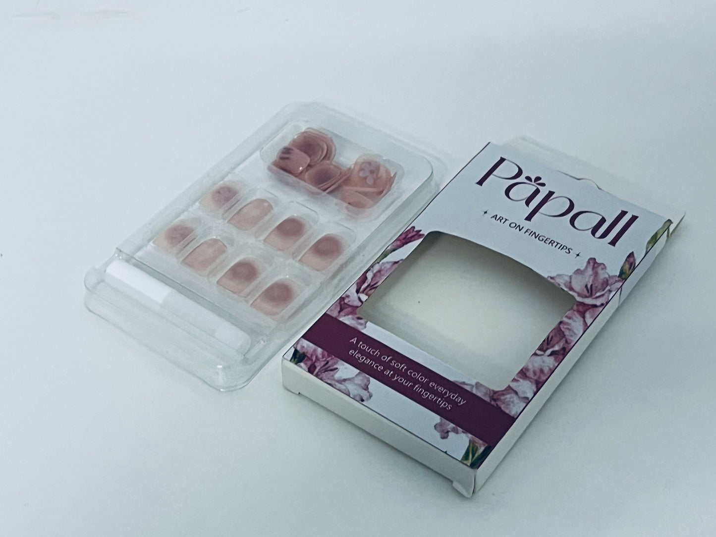 Papall False nails Soft Color Artistic Nail Tips Daily Elegance Convenient & Exquisite A Gentle Shaper of Fingertip Elegance