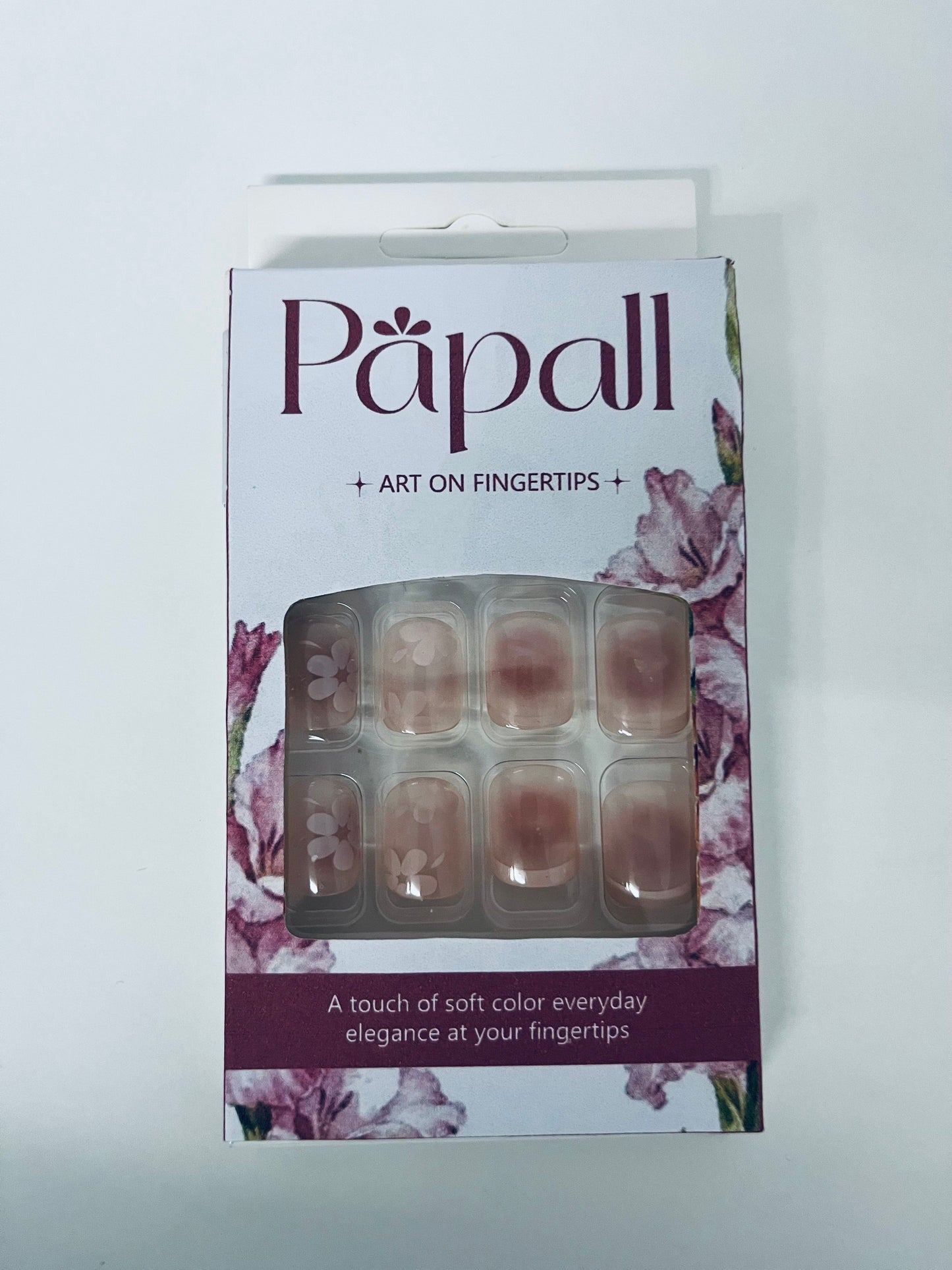 Papall False nails Soft Color Artistic Nail Tips Daily Elegance Convenient & Exquisite A Gentle Shaper of Fingertip Elegance