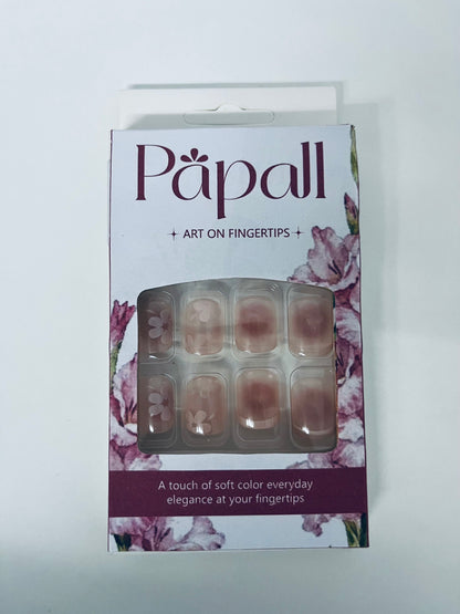 Papall False nails Soft Color Artistic Nail Tips Daily Elegance Convenient & Exquisite A Gentle Shaper of Fingertip Elegance