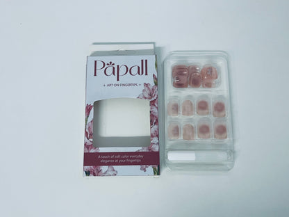 Papall False nails Soft Color Artistic Nail Tips Daily Elegance Convenient & Exquisite A Gentle Shaper of Fingertip Elegance