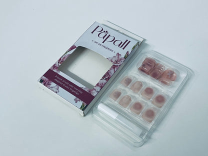Papall False nails Soft Color Artistic Nail Tips Daily Elegance Convenient & Exquisite A Gentle Shaper of Fingertip Elegance