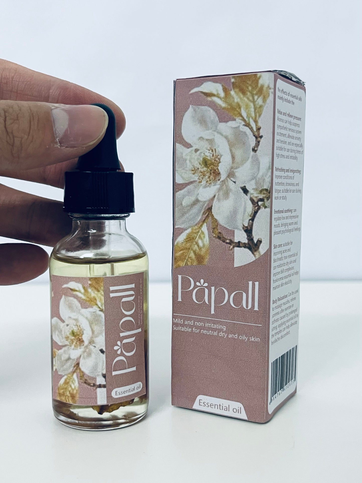 Papall Mild Nourishing Essential Oil Natural Plant Extracts Multi-Skin Type Adaptation Dual Luxury Care for Skin and Mind