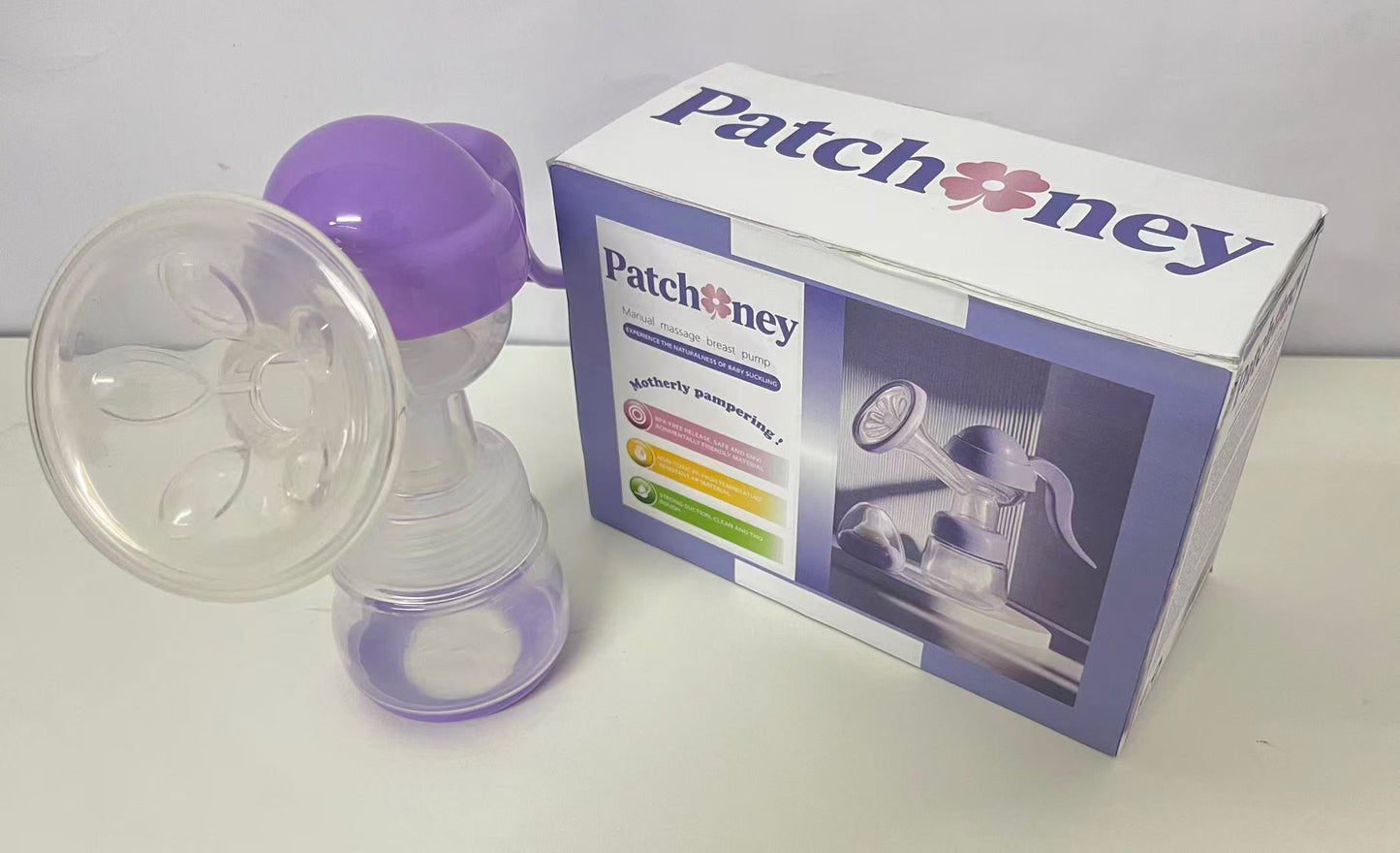 Patchoney Manual Massage Breast Pump Bionic Design Strong Suction & Easy Operation A Thoughtful Feeding Tool for Breastfeeding Moms
