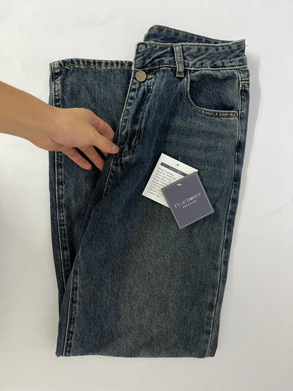 Peachoney Women's Skinny Stretch Jeans Frayed Raw Hem Slim Fit Jeans Ripped Denim Pants