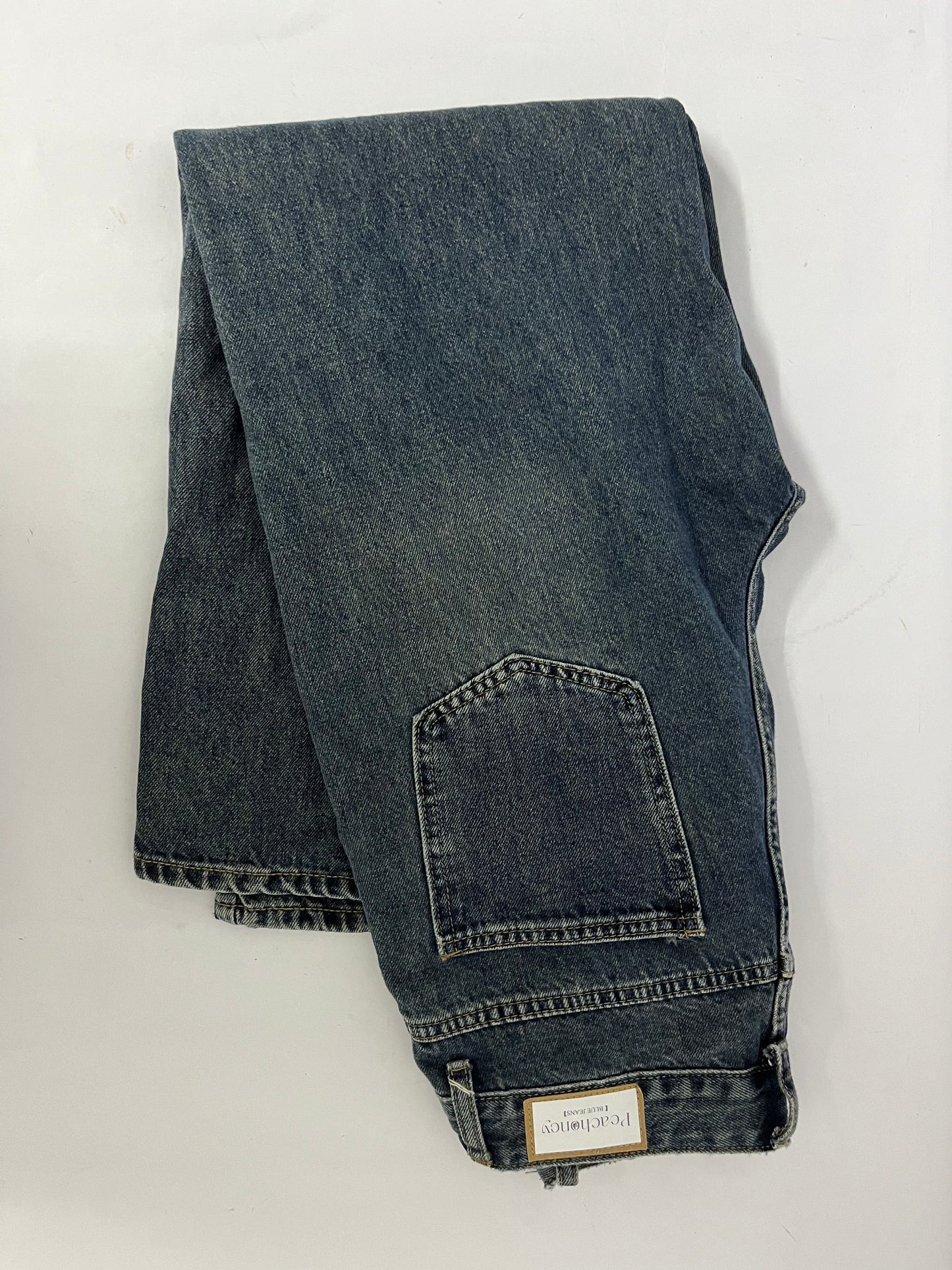 Peachoney Women's Skinny Stretch Jeans Frayed Raw Hem Slim Fit Jeans Ripped Denim Pants