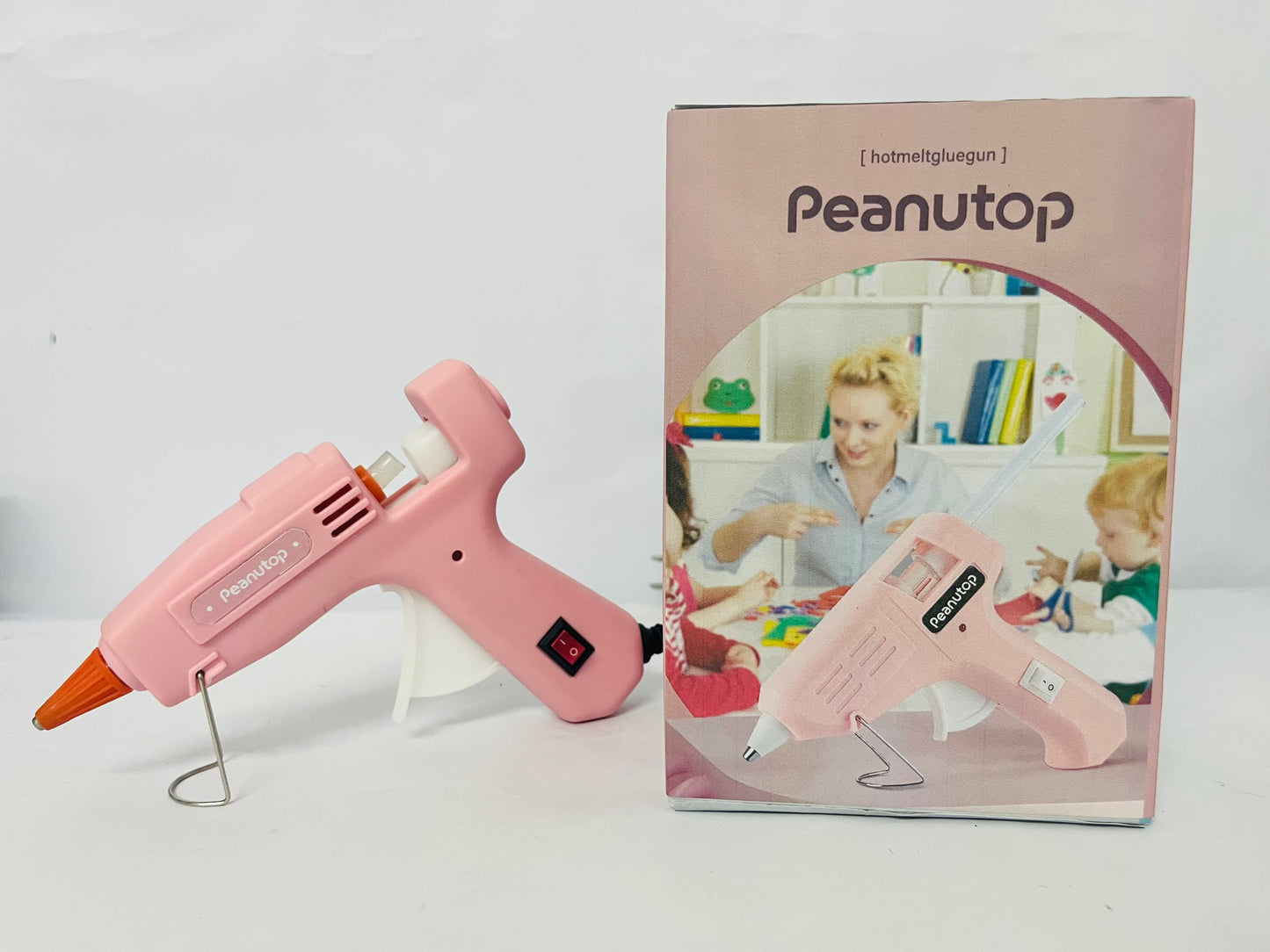 Peanutop 20W Mini Hot Glue Gun Kit - Fast Heating 2 Mins, Portable & Lightweight for Crafts, DIY, Home Repairs, All-Purpose Adhesive Bonding