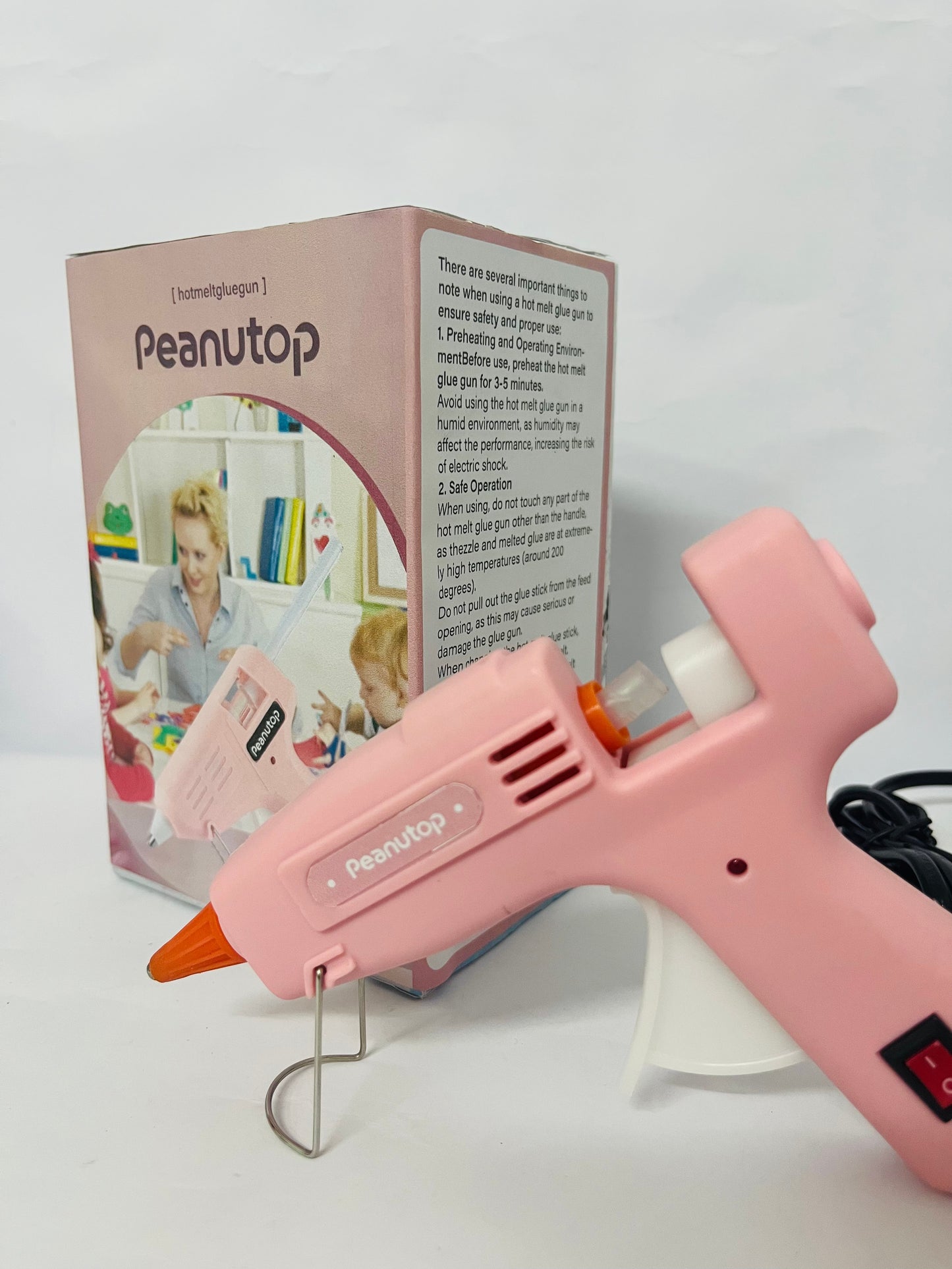 Peanutop 20W Mini Hot Glue Gun Kit - Fast Heating 2 Mins, Portable & Lightweight for Crafts, DIY, Home Repairs, All-Purpose Adhesive Bonding