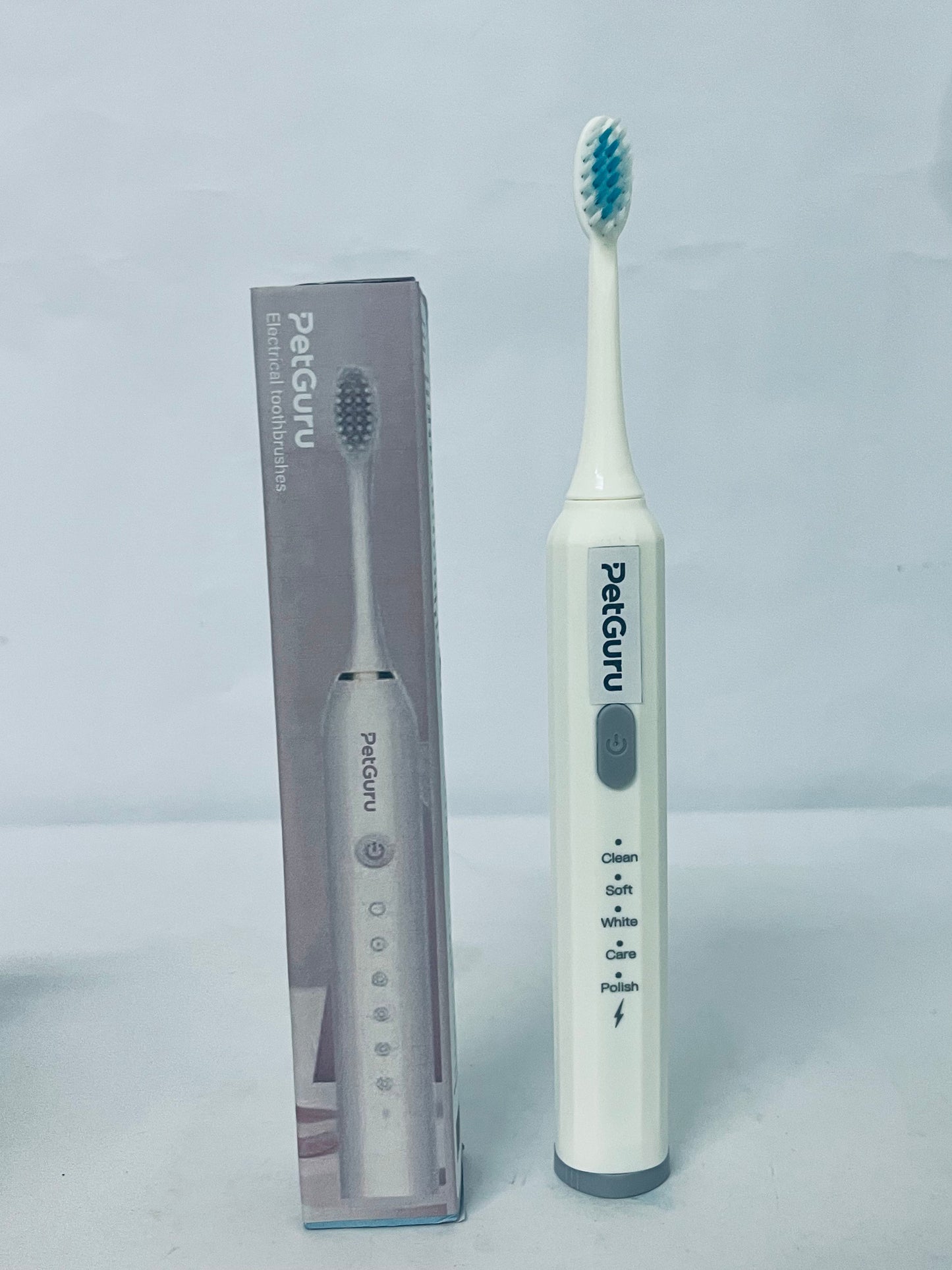 PetGuru Electric Toothbrush with 5 Modes, Soft Bristles for Gum Care, Deep Cleaning & Teeth Whitening, Adult Oral Care Essential