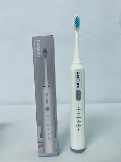PetGuru Electric Toothbrush with 5 Modes, Soft Bristles for Gum Care, Deep Cleaning & Teeth Whitening, Adult Oral Care Essential
