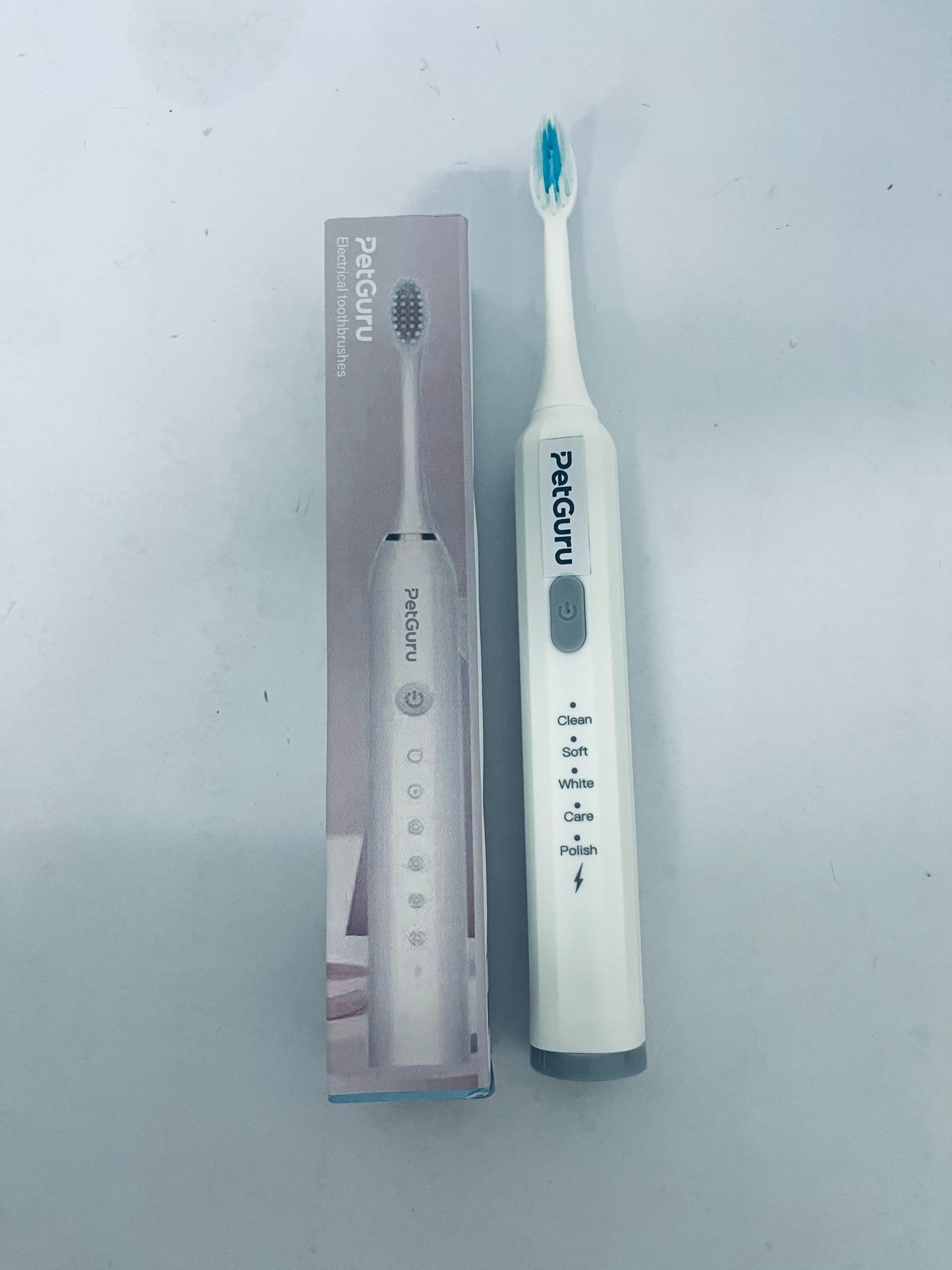 PetGuru Electric Toothbrush with 5 Modes, Soft Bristles for Gum Care, Deep Cleaning & Teeth Whitening, Adult Oral Care Essential