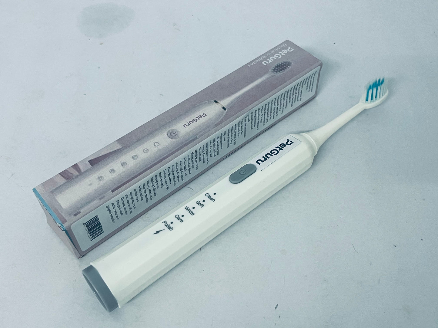 PetGuru Electric Toothbrush with 5 Modes, Soft Bristles for Gum Care, Deep Cleaning & Teeth Whitening, Adult Oral Care Essential