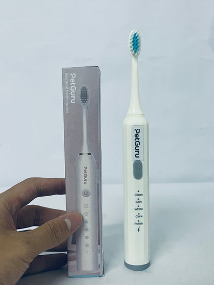 PetGuru Electric Toothbrush with 5 Modes, Soft Bristles for Gum Care, Deep Cleaning & Teeth Whitening, Adult Oral Care Essential