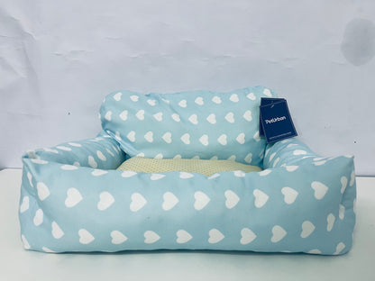 【PetUrban Heart-Pattern Pet Bed】—— Cozy Rest Space for Your Furry Friend