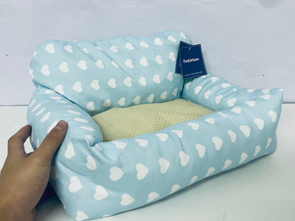 【PetUrban Heart-Pattern Pet Bed】—— Cozy Rest Space for Your Furry Friend