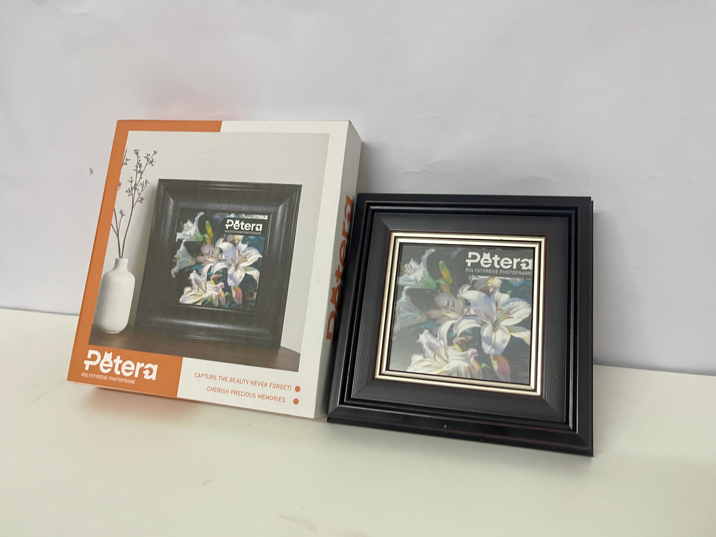 【Petera Black Polystyrene Picture Frame】—— Elegant Decor for Cherished Memories