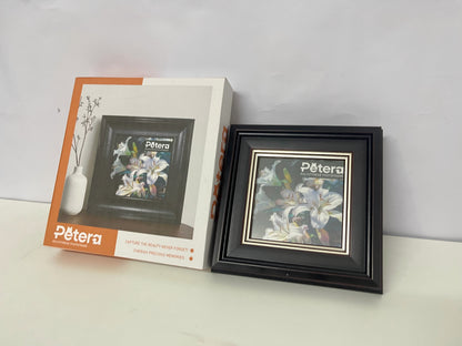 【Petera Black Polystyrene Picture Frame】—— Elegant Decor for Cherished Memories