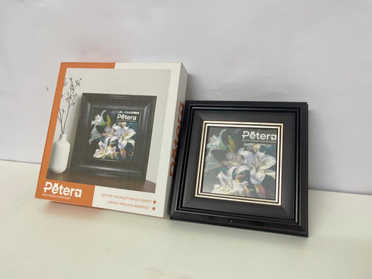 【Petera Black Polystyrene Picture Frame】—— Elegant Decor for Cherished Memories