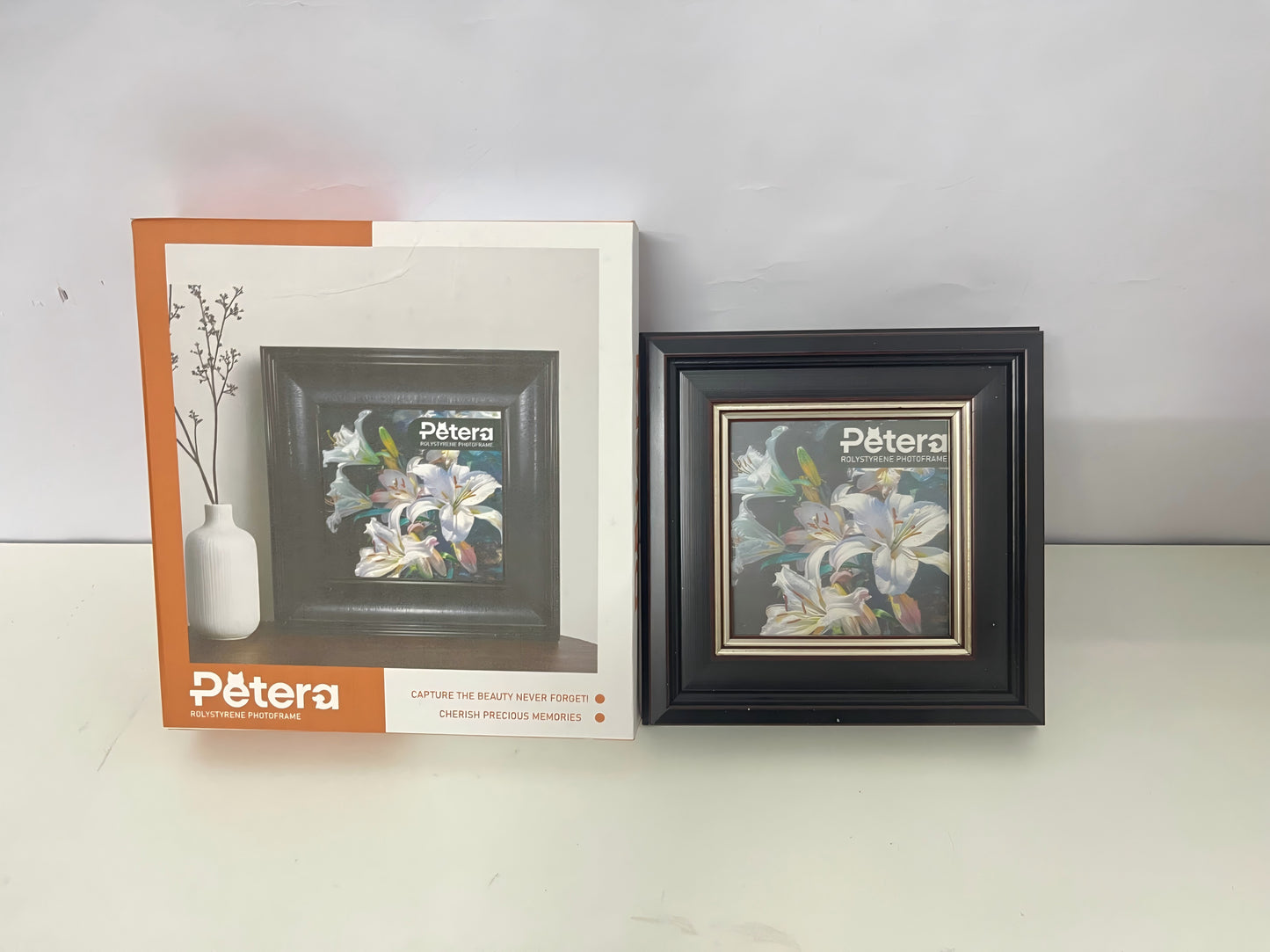 【Petera Black Polystyrene Picture Frame】—— Elegant Decor for Cherished Memories