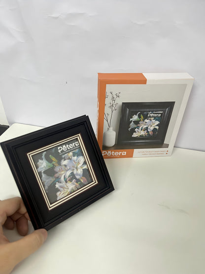 【Petera Black Polystyrene Picture Frame】—— Elegant Decor for Cherished Memories
