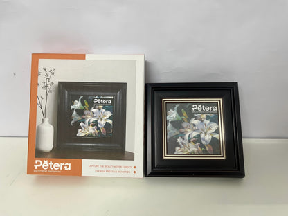 【Petera Black Polystyrene Picture Frame】—— Elegant Decor for Cherished Memories