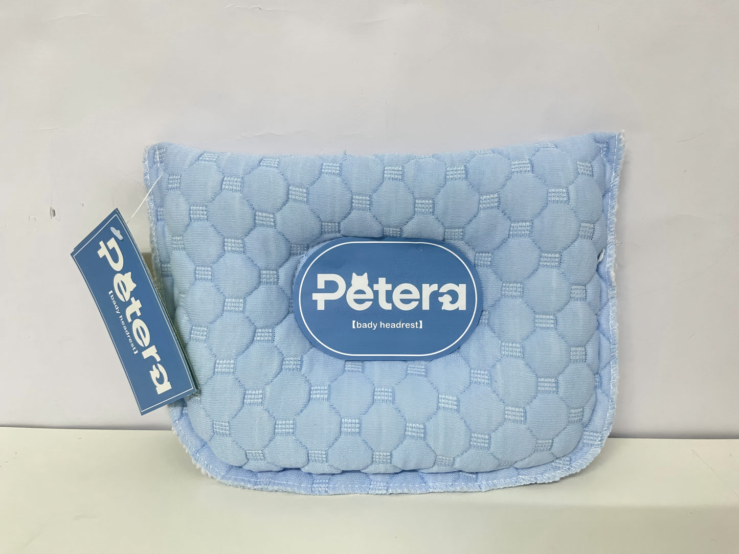 【Petera Light Blue Baby Headrest Pillow】—— Gentle Support for Baby’s Comfort