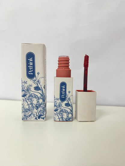 Pethink Retro Blue-Tone Lip Glaze Velvet Matte Texture A High-End Atmosphere Item for Daily Makeup