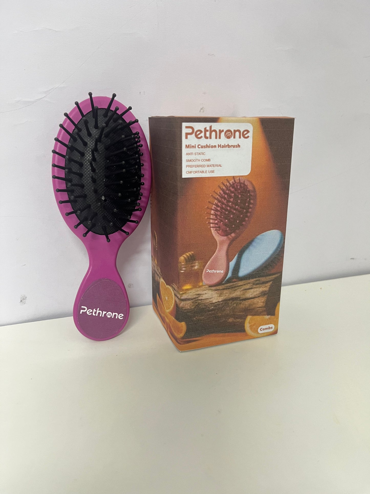 [Pethrone Combs]-Mini Cushion Hairbrush - Portable Anti-Static Massage Comb