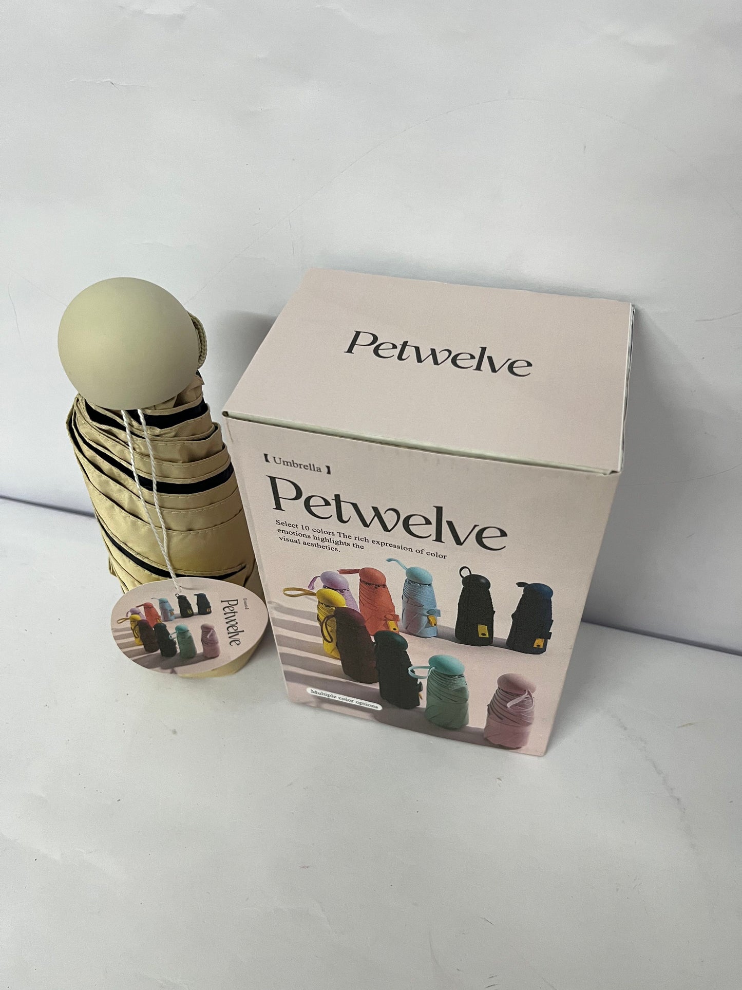 Petwelve Umbrellas Travel Essentials Mini Umbrella Small Compact UV Sun Protection Lightweight Tiny Pocket Manual Open Close Umbrella for Women Kids and Men Fit Purse Backpack