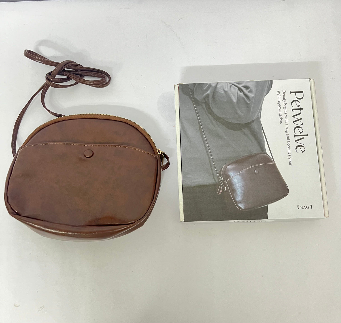 Petwelve Crossbody bags Small Crossbody Bags for Women Vegan Leather Cell phone Purses Mini Shoulder Handbags with Wide Strap